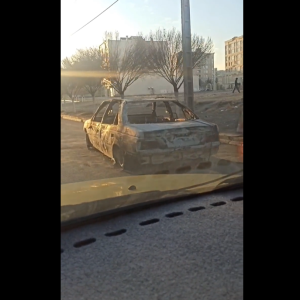 به آتش کشیدن اداره ثبت املاک مشهد و خودروی مردم توسط اغتشاشگران