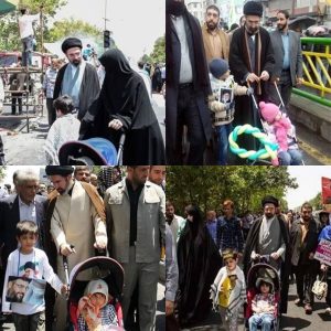 عکس های پسر و دختر مجتبی خامنه ای و همسرش قبل شهادت | نگاهی به کالسکه ایرانی و ساده نوه رهبری