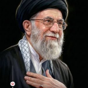 پوستر پرتره امام شهید حضرت آیت‌الله خامنه‌ای | به مناسبت مراسم چهلم امام شهید(7)