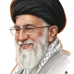 پوستر پرتره امام شهید حضرت آیت‌الله خامنه‌ای | به مناسبت مراسم چهلم امام شهید(9)