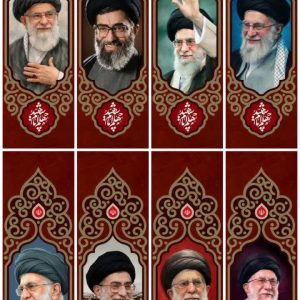 مجموعه کتیبه های پرتره امام شهید حضرت آیت‌الله خامنه‌ای | ویژه مراسم چهلم امام شهید