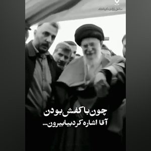 رهبر شهید در مناطق زلزله‌زده کرمانشاه | تذکر ایشان به فیلم بردارها