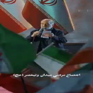 کلیپ رجزخوانی حاج نریمان پناهی | میدان ولیعصر تهران