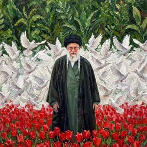 استرابورد و پوستر پرتره آقای شهید 8 | مجموعه فضاسازی بدرقه «آقای شهید ایران»