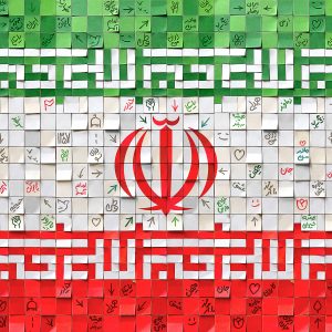 پوستر ایران وطنم | نمایی از پرچم ایران و یادگاری از زبان مردم