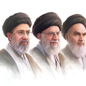 تصویر امام و آقای شهید و رهبر انقلاب (2) | مجموعه فضاسازی بدرقه «آقای شهید ایران»
