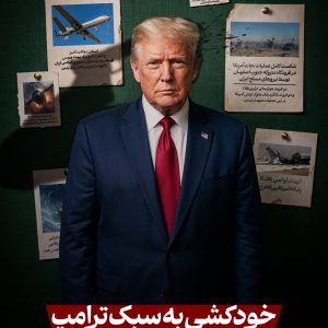 پوستر خودکشی به سبک ترامپ | این جنگ یعنی پایان تمام امکانات شما...
