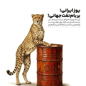 پوستر یوز ایرانی ؛ بر بام نفت جهانی | نماد قدرت ملی