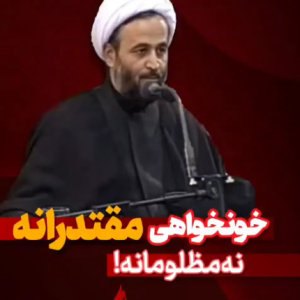 ریل خونخواهی مقتدرانه نه مظلومانه | استاد پناهیان